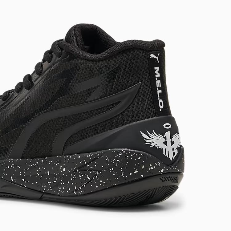 Giày Puma Black Speckle Basketball Shoes Nam Đen 