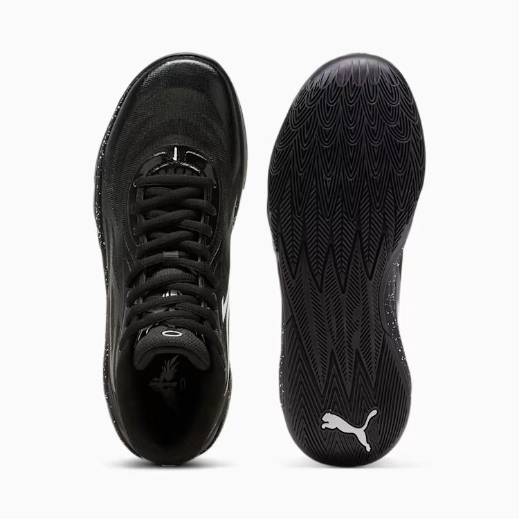 Giày Puma Black Speckle Basketball Shoes Nam Đen 