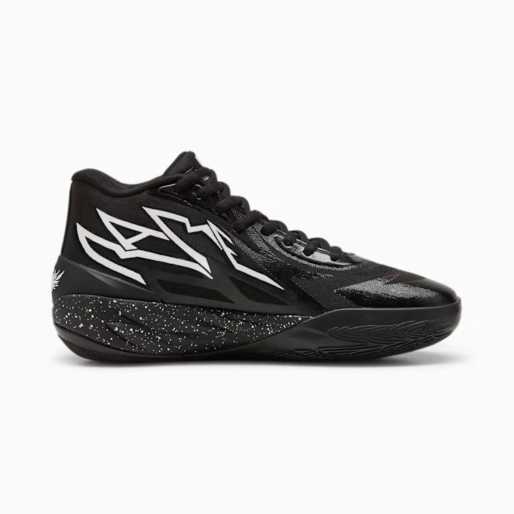 Giày Puma Black Speckle Basketball Shoes Nam Đen 