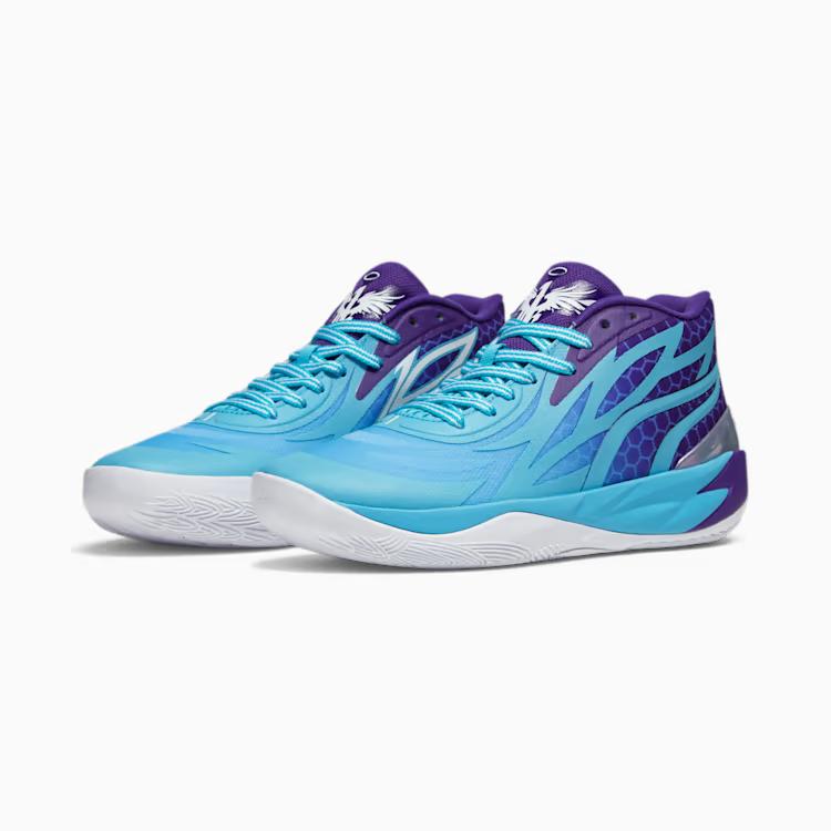 Giày Puma X Lamelo Ball Mb.02 Fade Basketball Shoes Nam Xanh Tím 