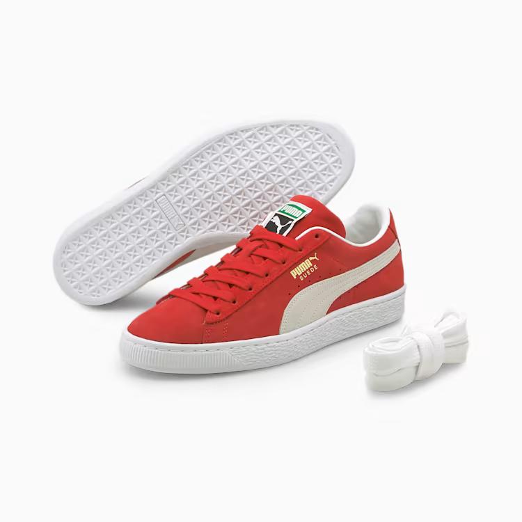 Giày Puma Suede Classic XXI Sneakers Nam Đỏ Trắng