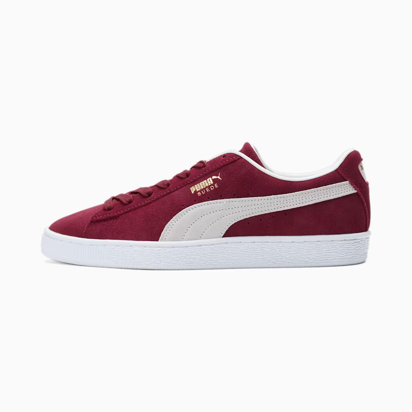 Giày Puma Suede Classic XXI Sneakers Nam Đỏ Sẫm Trắng 