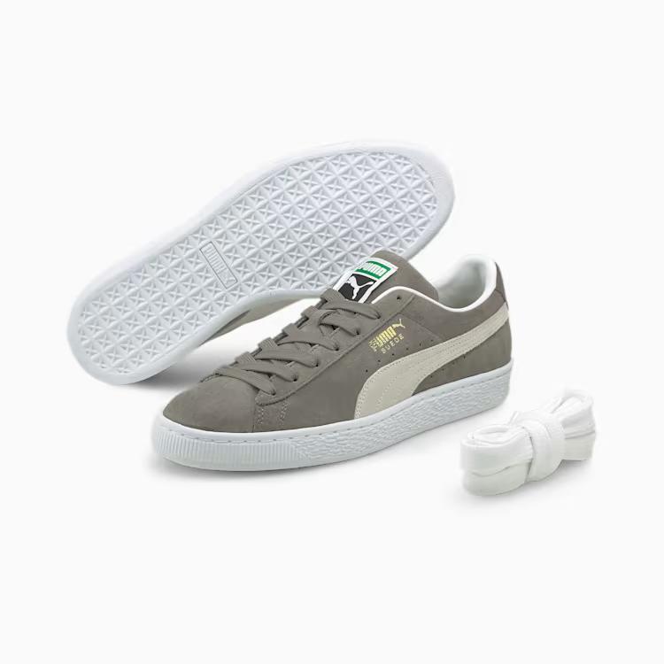 Giày Puma Suede Classic XXI Sneakers Nam Xám Trắng 