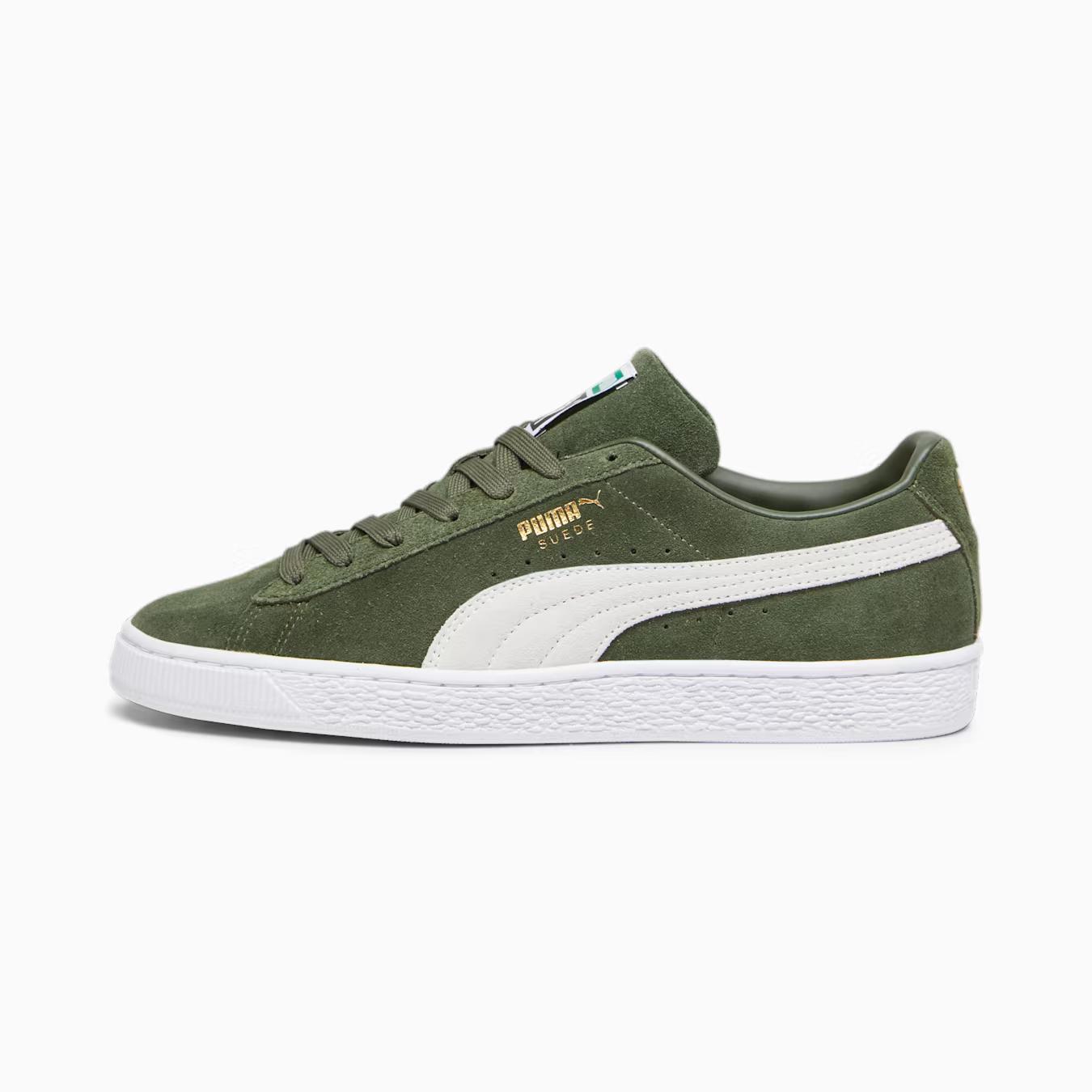 Giày Puma Suede Classic XXI Sneakers Nam Xanh Lá Trắng 