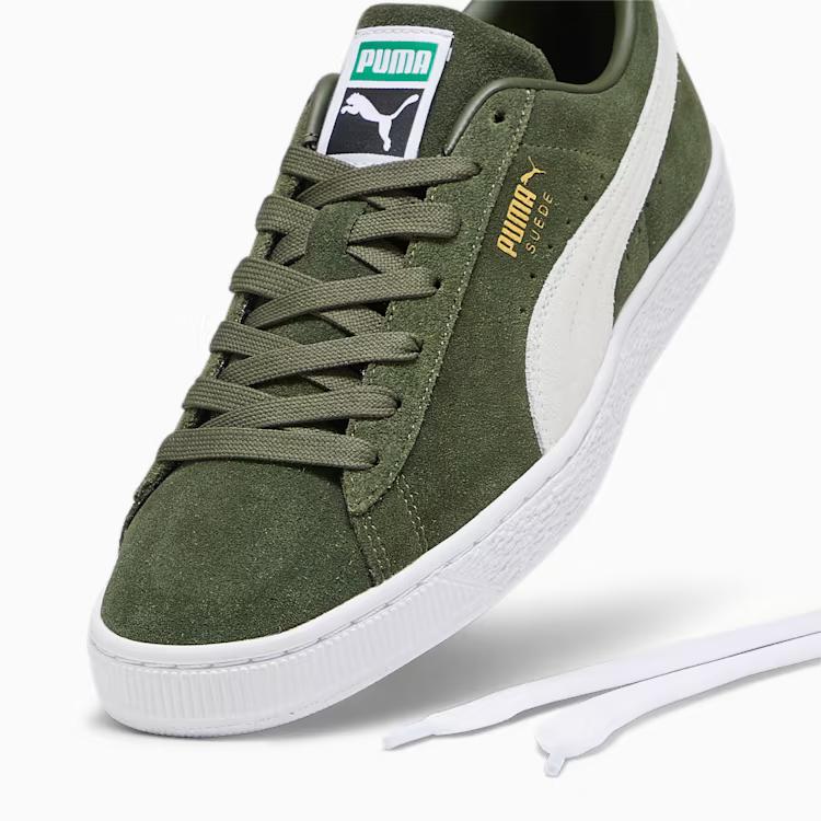 Giày Puma Suede Classic XXI Sneakers Nam Xanh Lá Trắng 