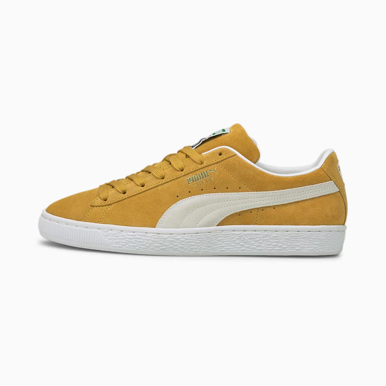 Giày Puma Suede Classic XXI Sneakers Nam Vàng Trắng 