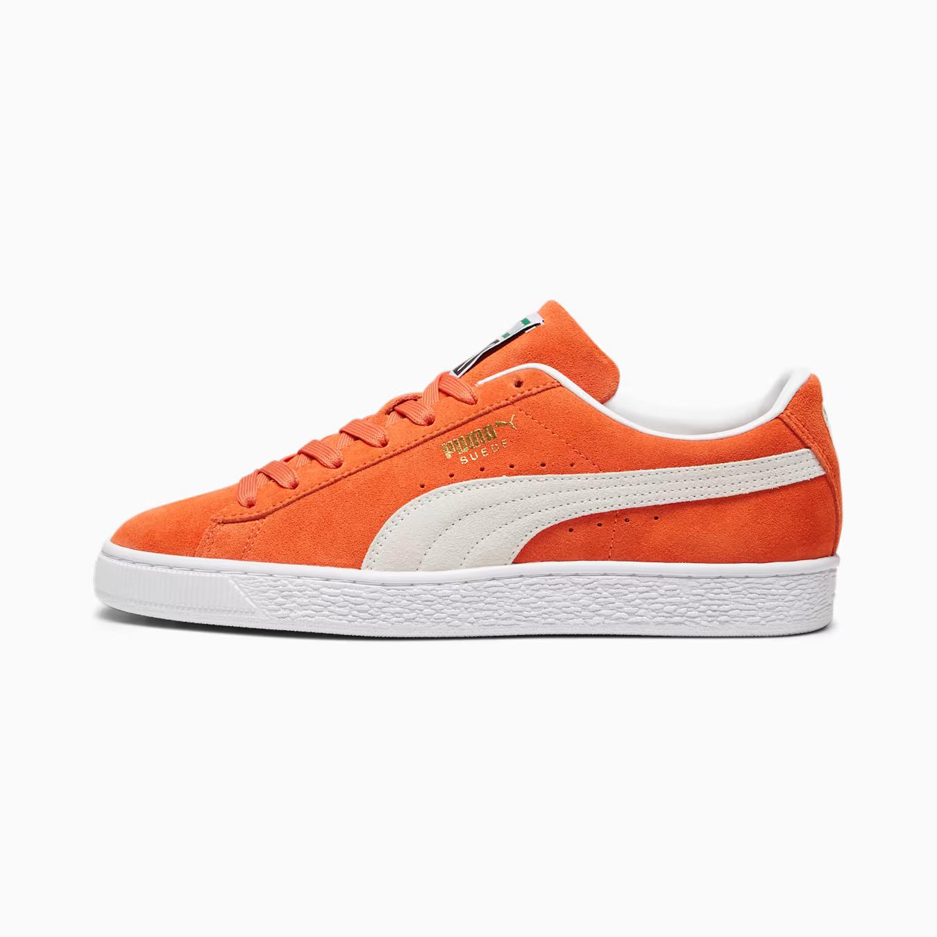 Giày Puma Suede Classic XXI Sneakers Nam Cam Trắng 