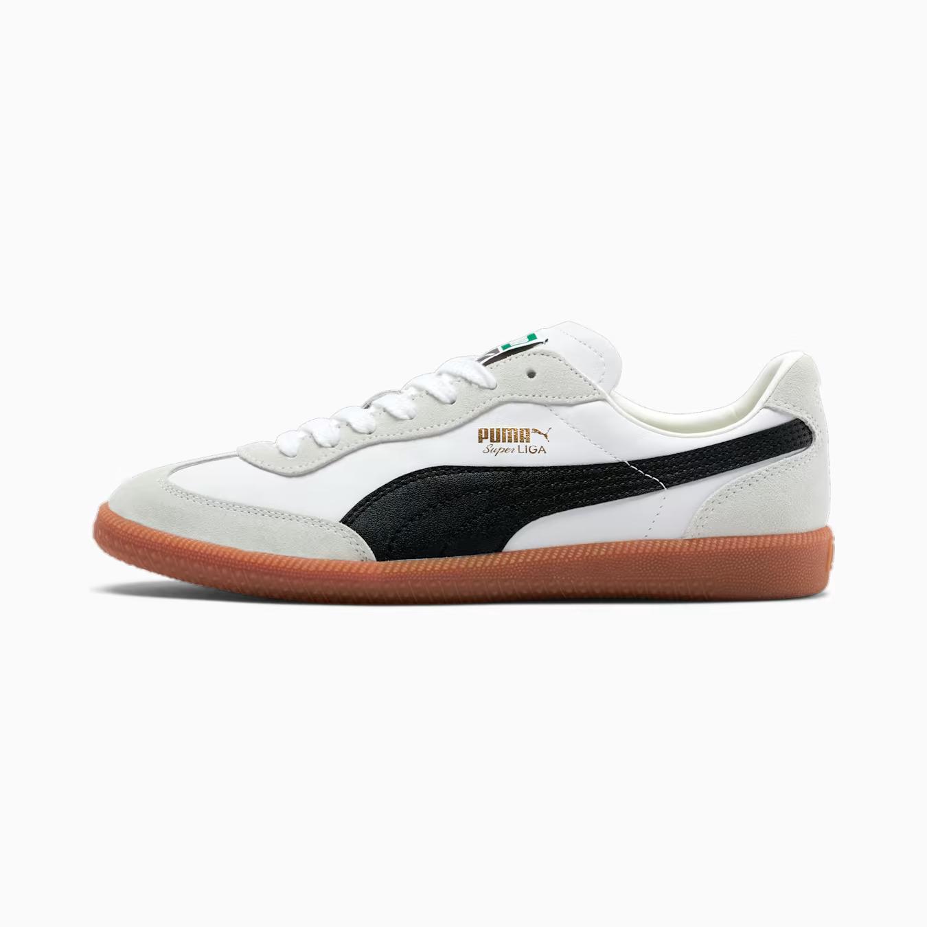 Giày Puma Super Liga OG Retro Sneakers Nam Trắng Xám Đen