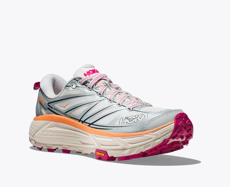 Giày Hoka Mafate Speed 2 Nữ Xám Cam Hồng