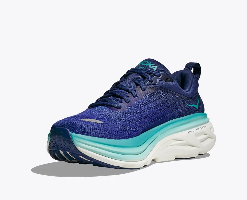 Giày Hoka Bondi 8 Nữ Xanh 