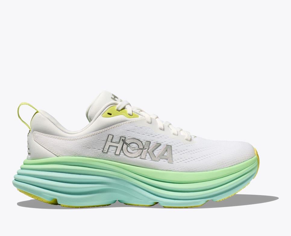 Giày Hoka Bondi 8 Nữ Trắng Xanh