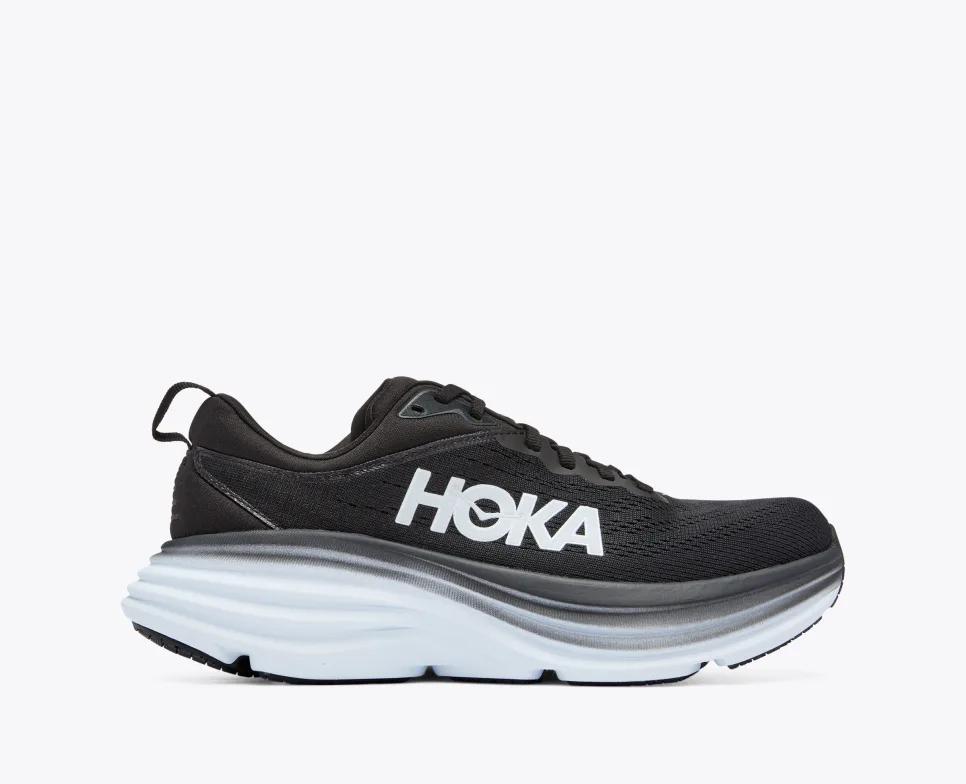 Giày Hoka Bondi 8 Nữ Đen Trắng