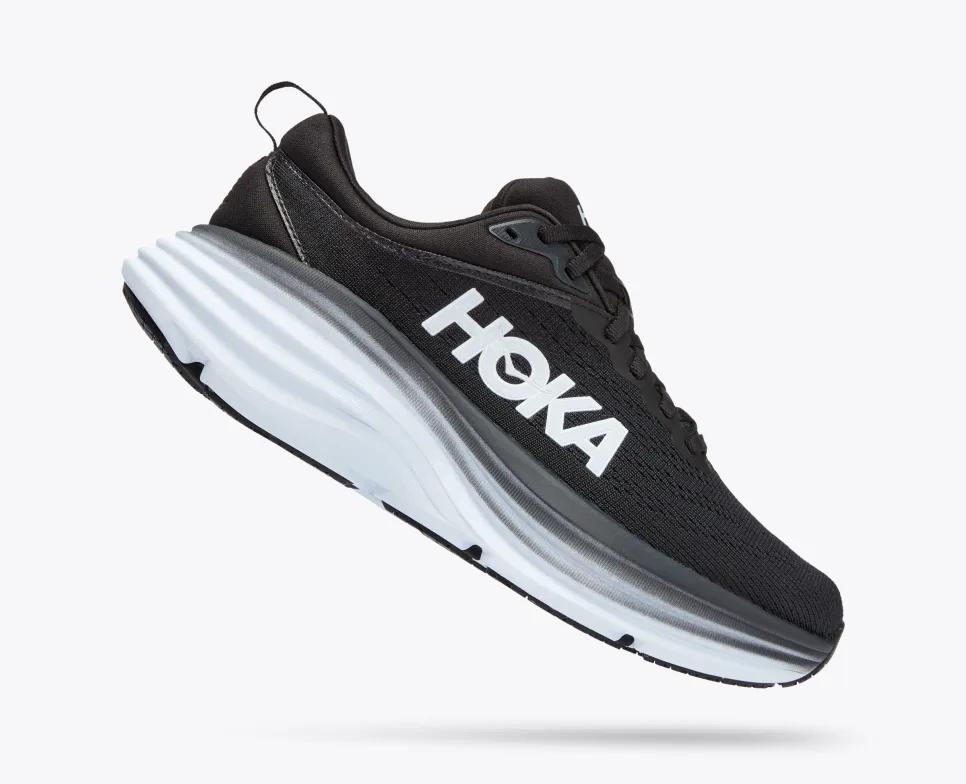 Giày Hoka Bondi 8 Nữ Đen Trắng