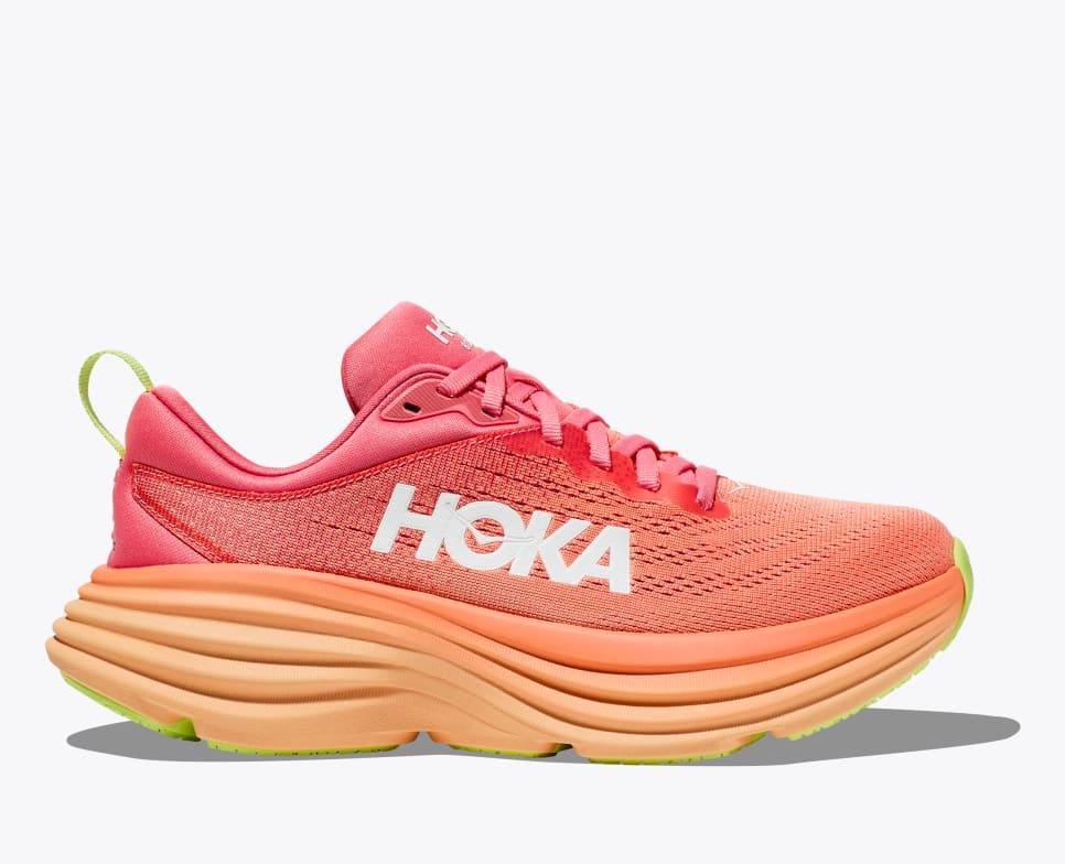 Giày Hoka Bondi 8 Nữ Hồng Cam