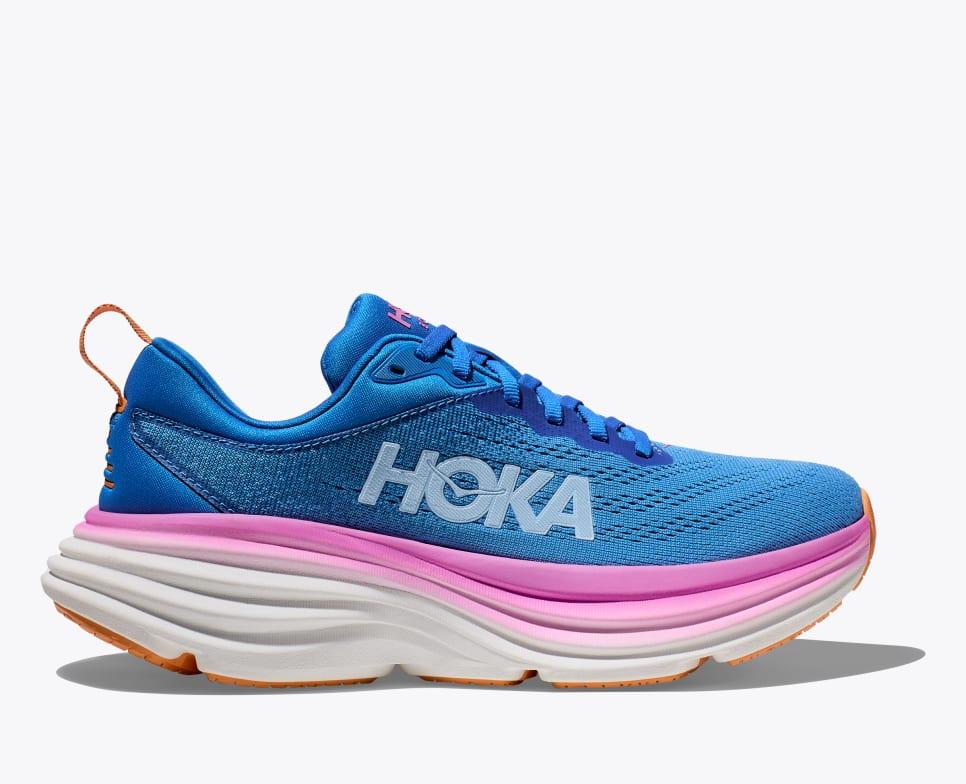 Giày Hoka Bondi 8 Nữ Xanh Hồng Cam