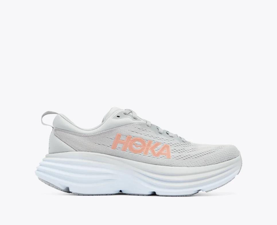 Giày Hoka Bondi 8 Nữ Xám Cam