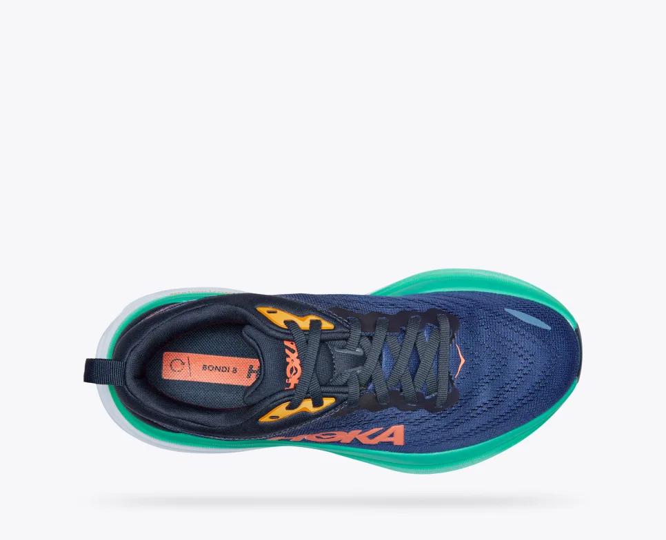 Giày Hoka Bondi 8 Nữ Xanh Hồng Trắng