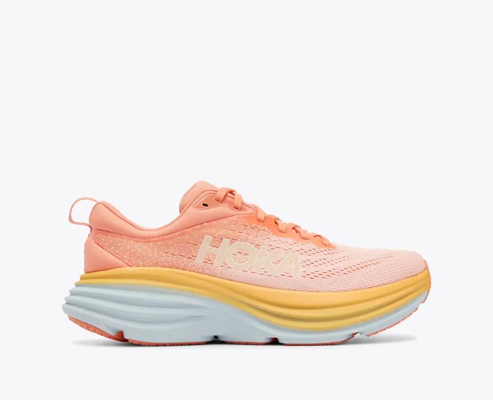 Giày Hoka Bondi 8 Nữ Cam Vàng