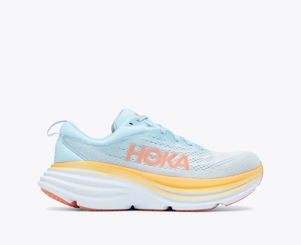 Giày Hoka Bondi 8 Nữ Xanh Cam