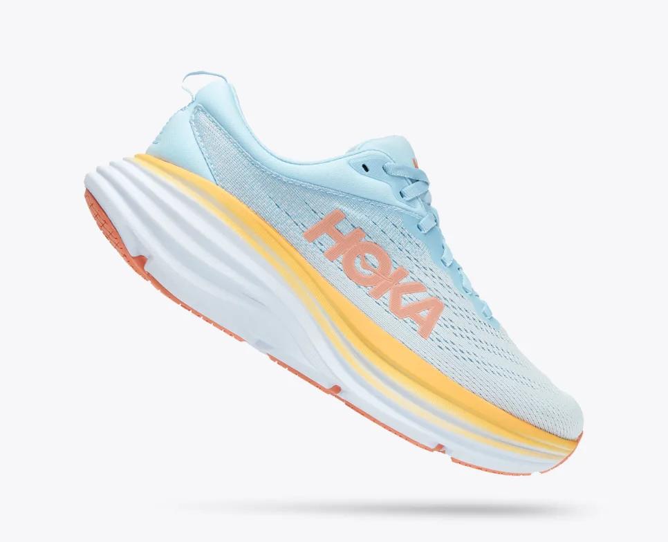 Giày Hoka Bondi 8 Nữ Xanh Cam