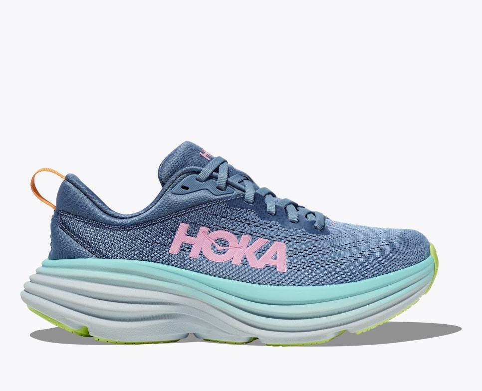 Giày Hoka Bondi 8 Nữ Xanh Hồng