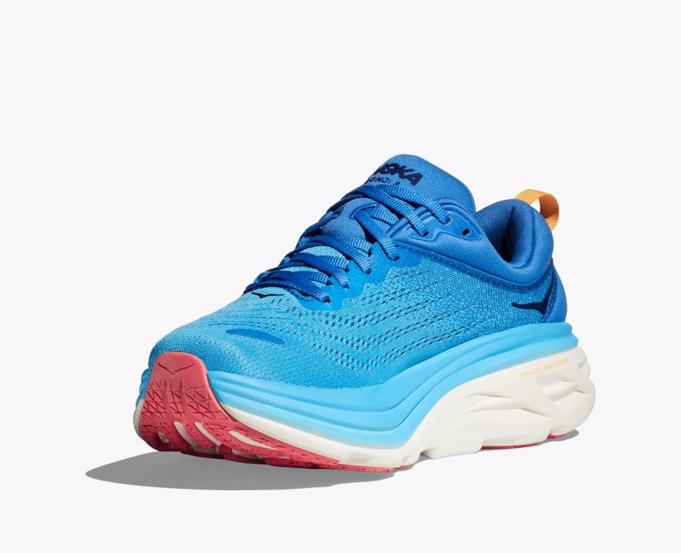 Giày Hoka Bondi 8 Nữ Xanh Trắng Đỏ