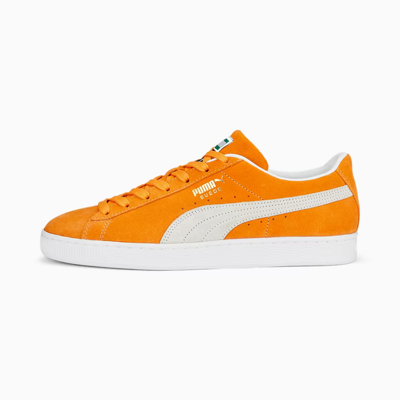 Giày Puma Suede Classic XXI Sneakers Nam Cam Nhạt Trắng 