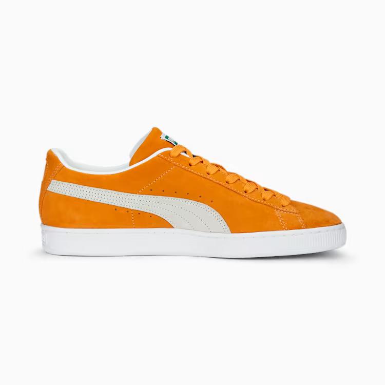 Giày Puma Suede Classic XXI Sneakers Nam Cam Nhạt Trắng 