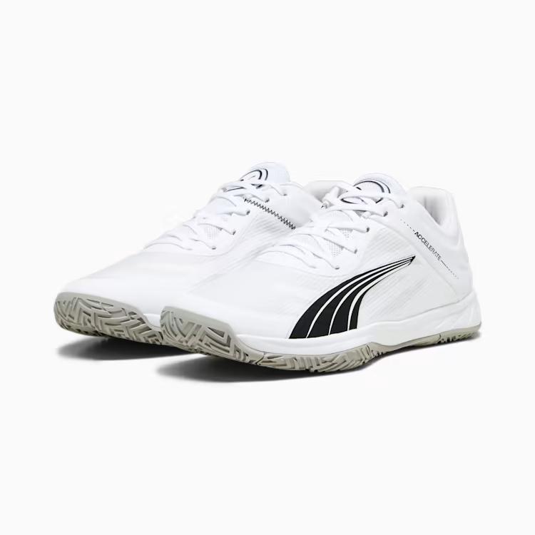 Giày Puma Accelerate Turbo Indoor Sports Shoes Nam Trắng Đen