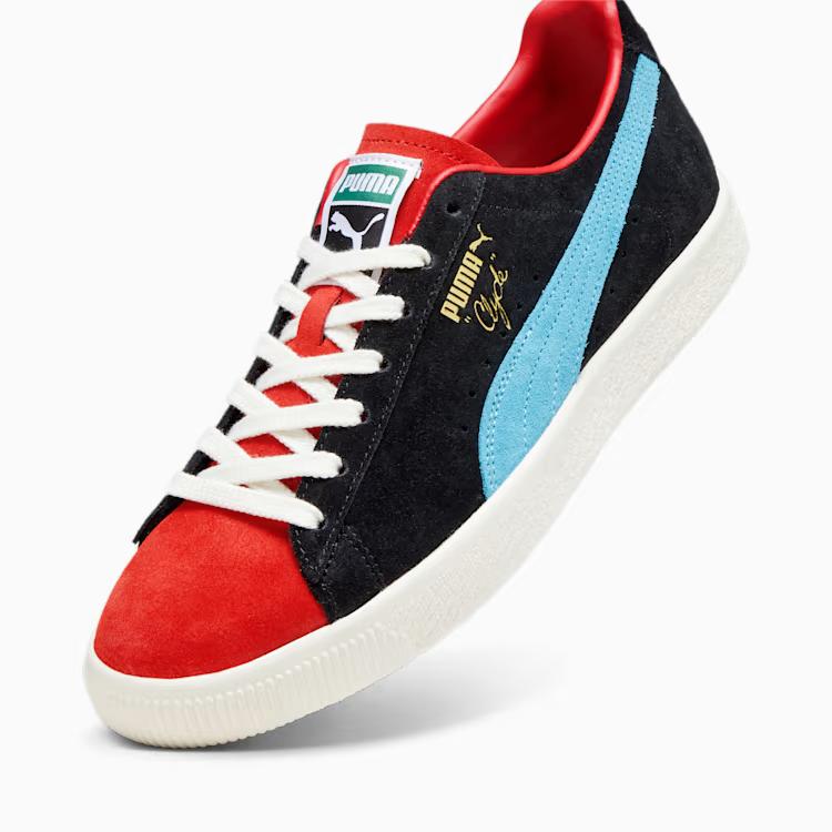 Giày Puma Clyde OG Sneakers Nam Đen Đỏ Xanh