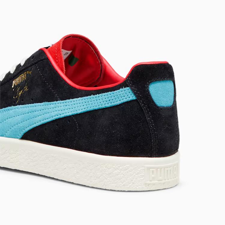 Giày Puma Clyde OG Sneakers Nam Đen Đỏ Xanh