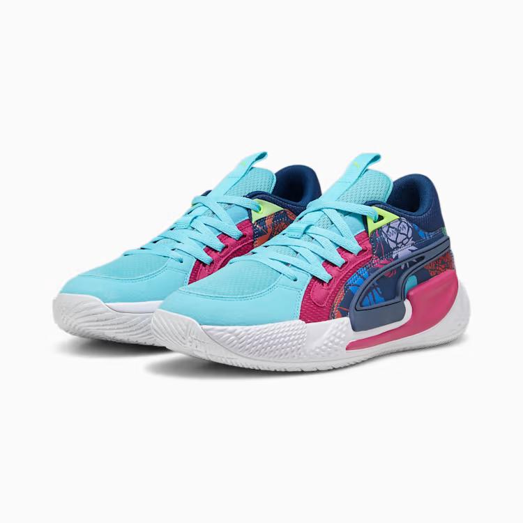 Giày Puma Court Rider Chaos Fresh Nam Xanh Hồng