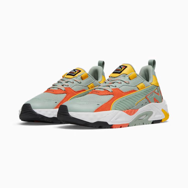 Giày Puma Rs-Trck Brand Love Nam Xám Cam Vàng