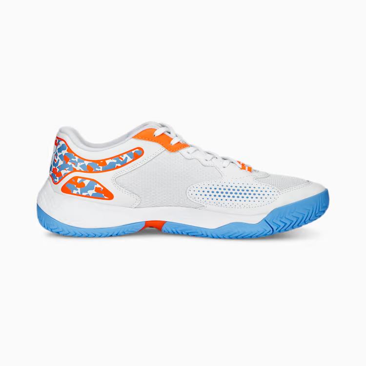 Giày Puma Solarcourt RCT Racquet Sports Shoes Trắng Xanh Cam