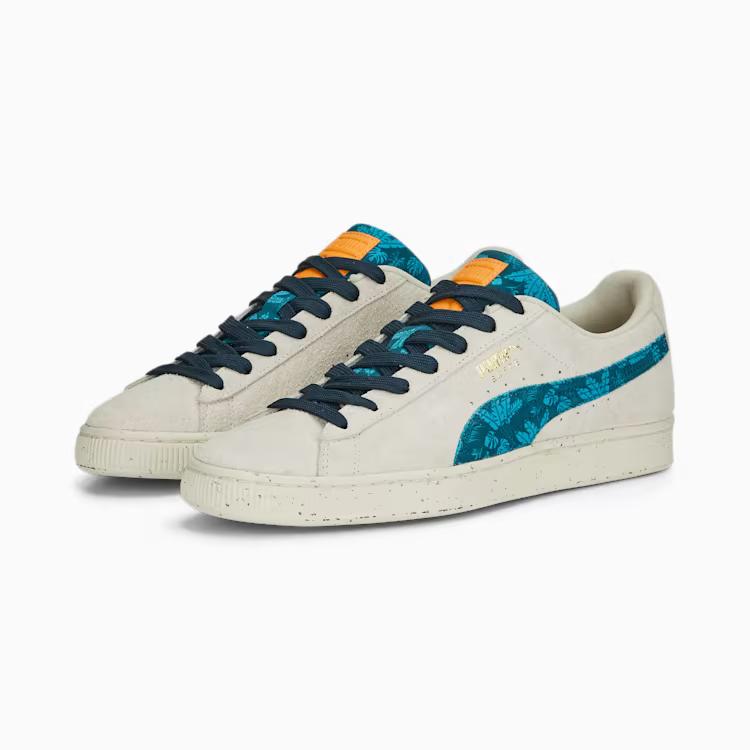 Giày Puma Suede Gentle Jungle Nam Trắng Xanh