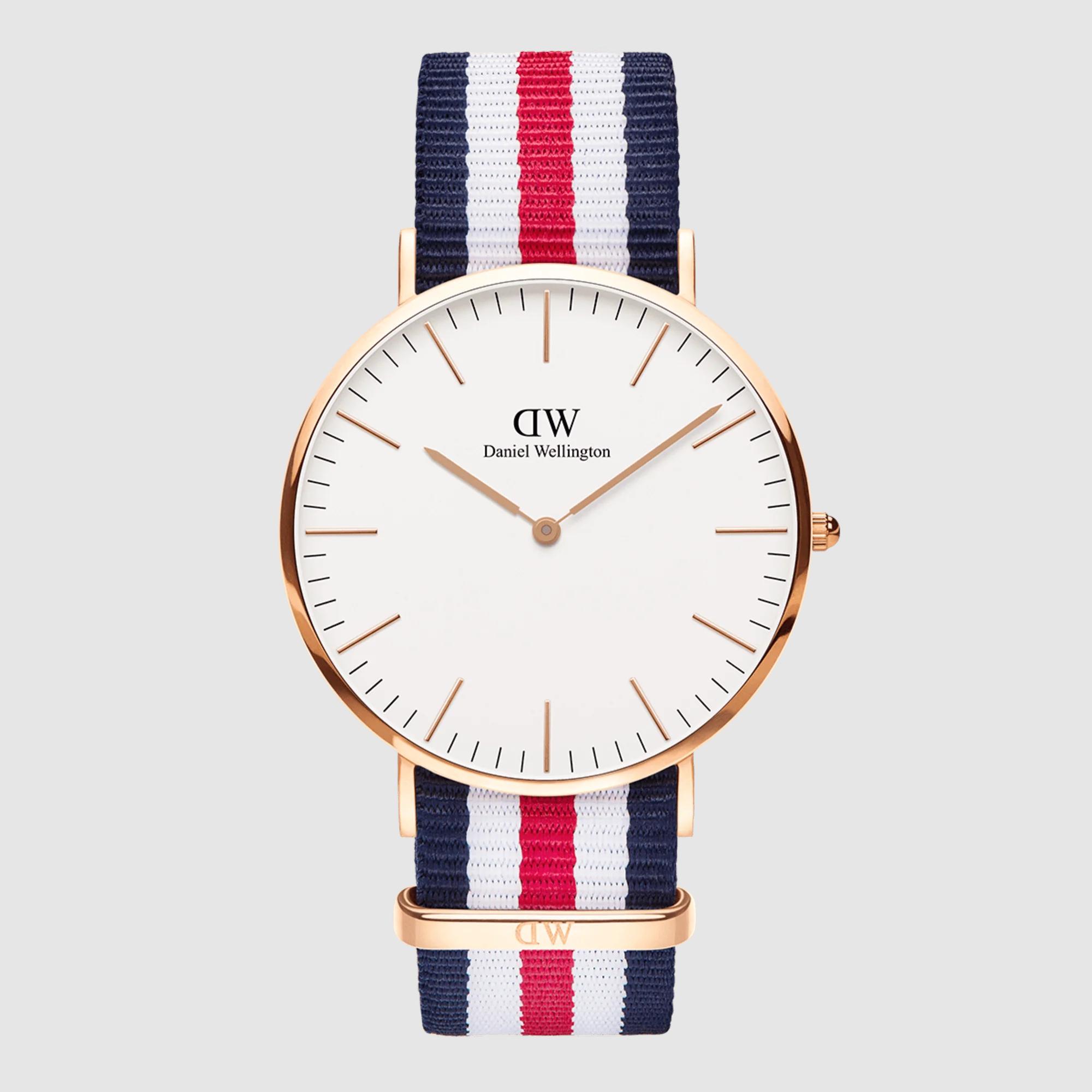 Đồng Hồ Dw Daniel Wallington Classic Canterbury Nam Vàng Hồng