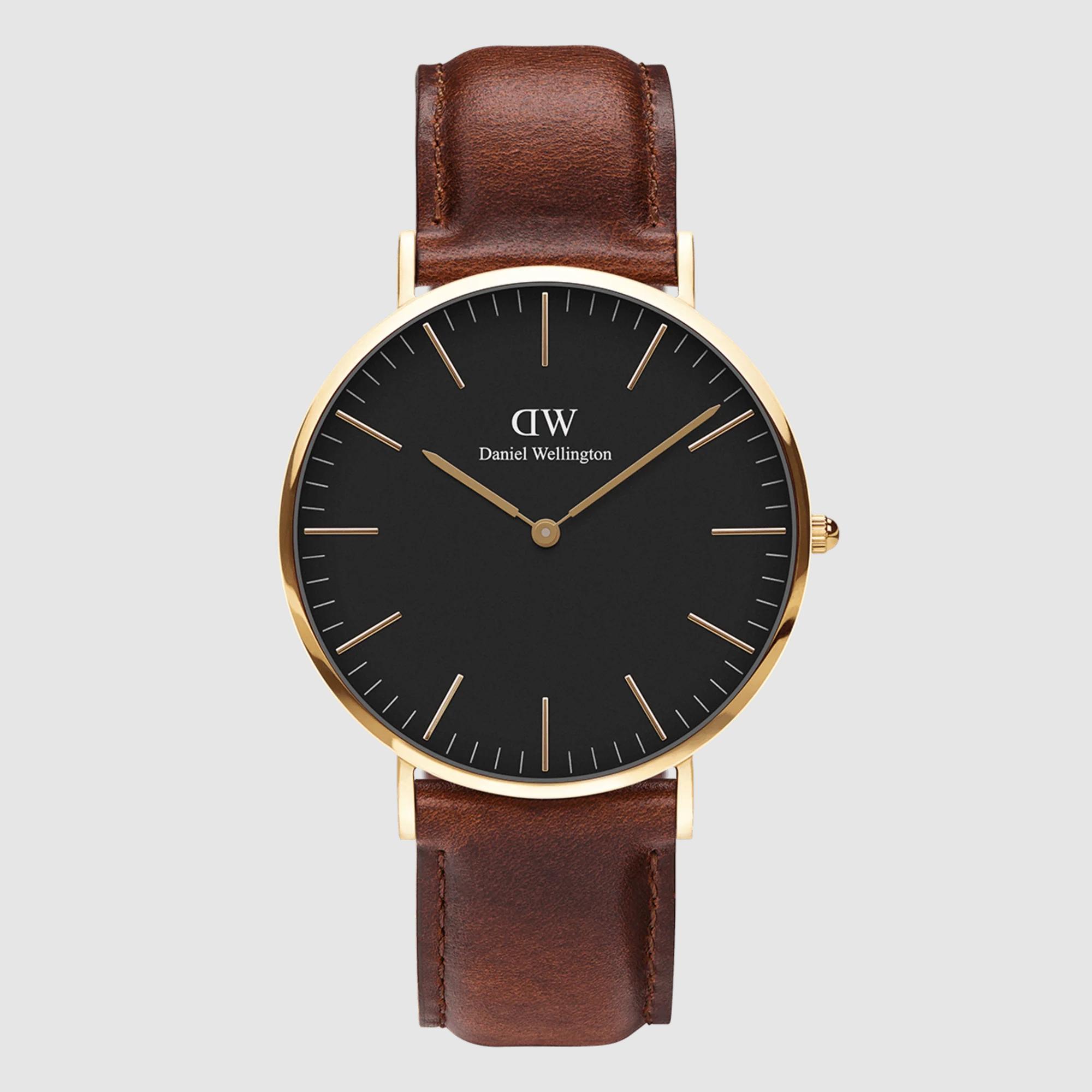 Đồng Hồ Dw Daniel Wallington Classic St Mawes Nam Nâu Đen Vàng