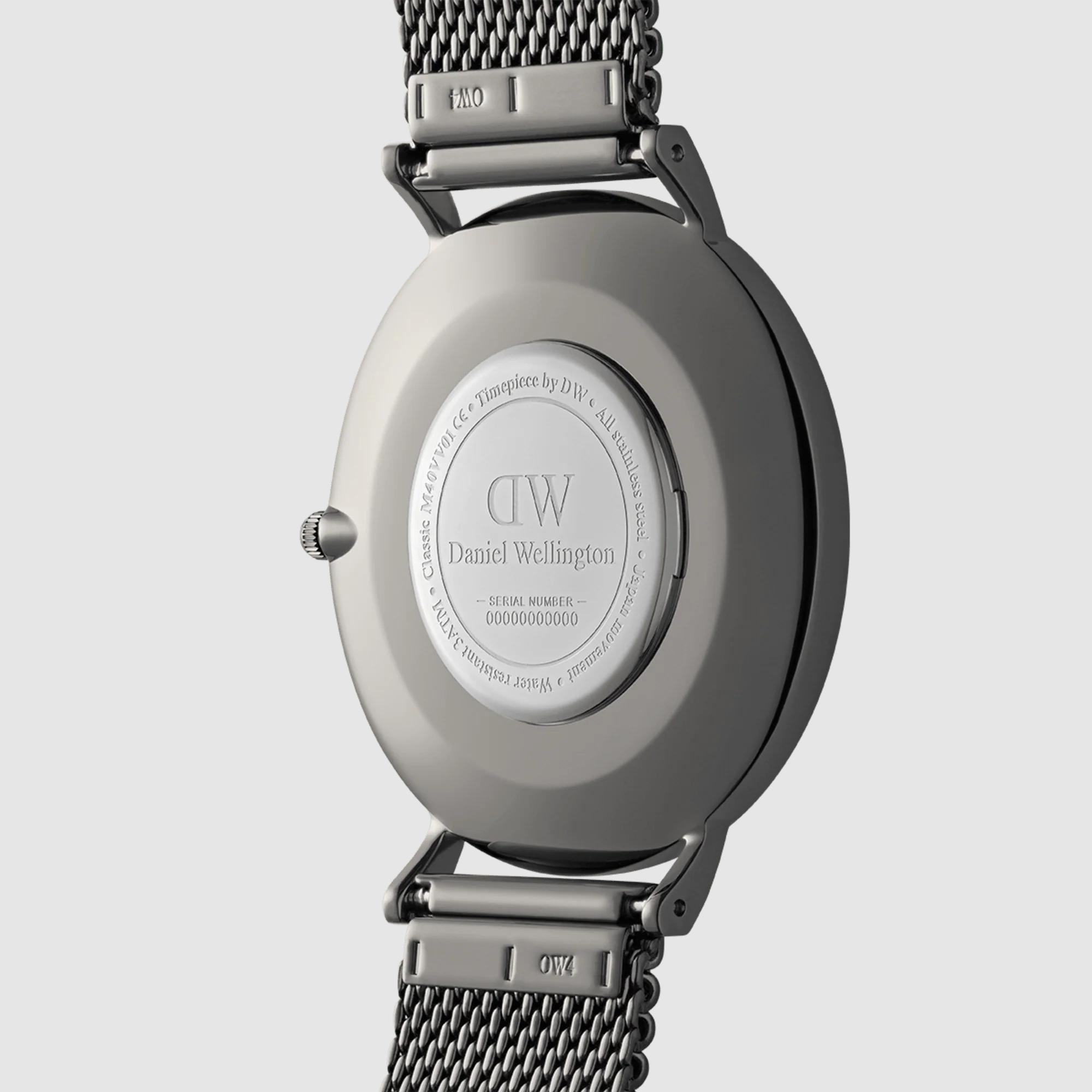 Đồng Hồ Dw Daniel Wallington Classic Mesh Arctic Nam Bạc