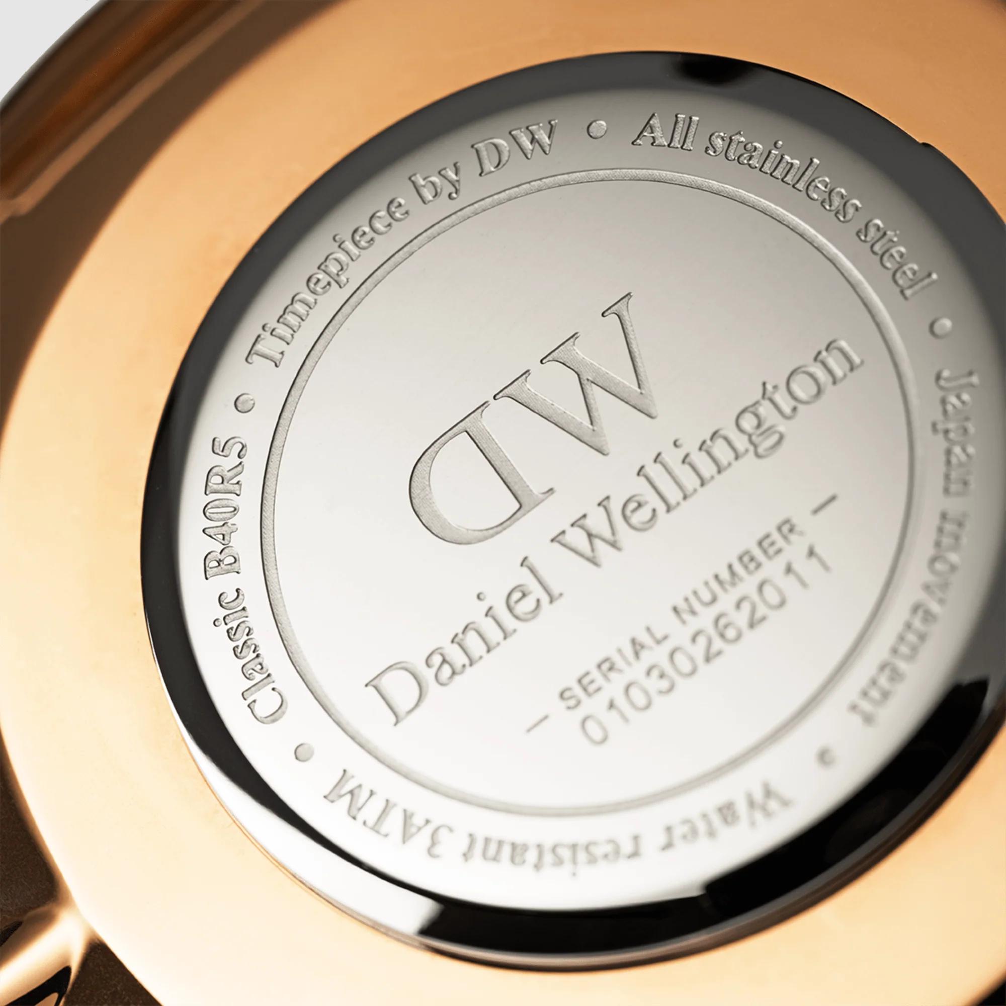 Đồng Hồ Dw Daniel Wallington Classic York Nam Nâu Vàng Hồng