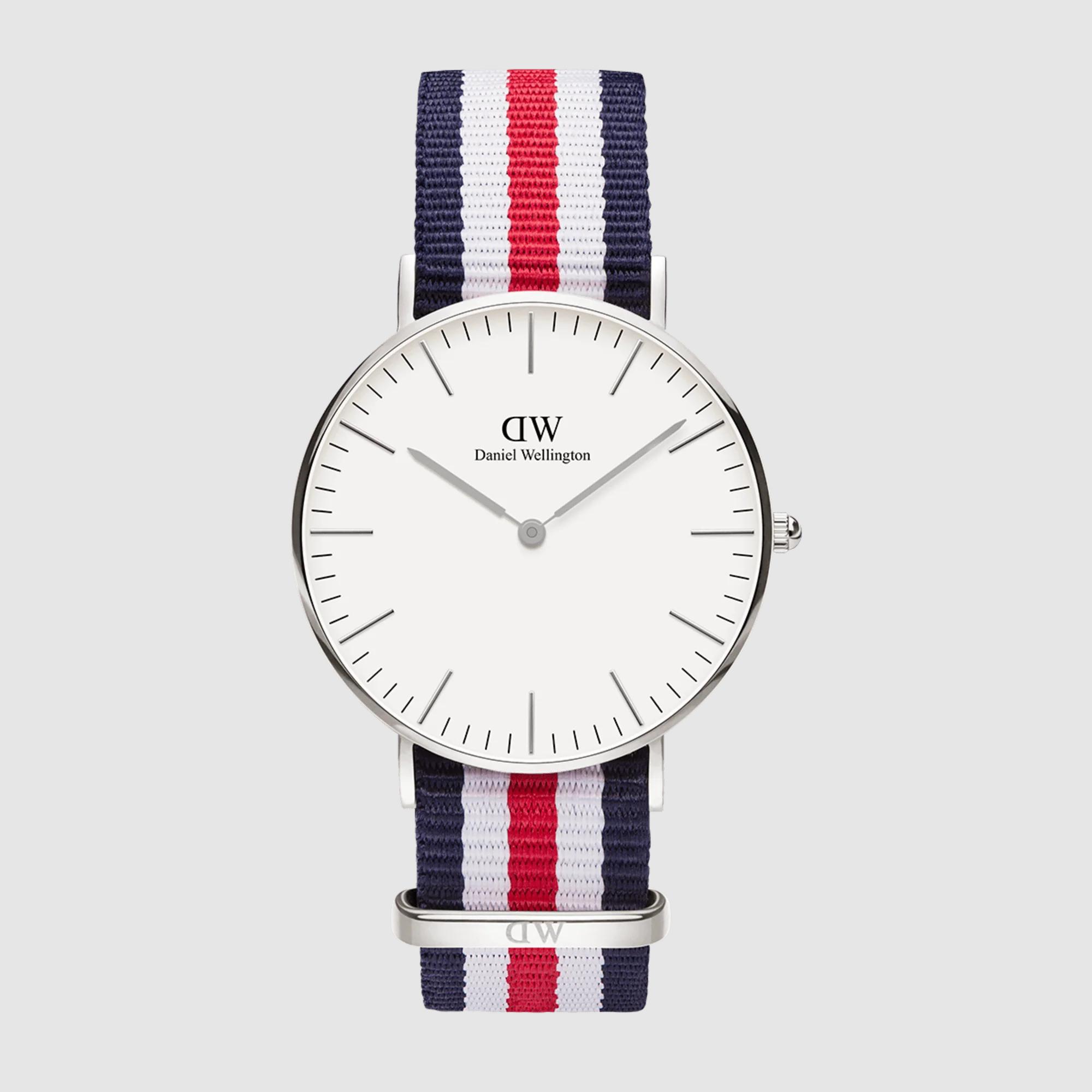 Đồng Hồ Dw Daniel Wallington Classic Canterbury Nam Bạc