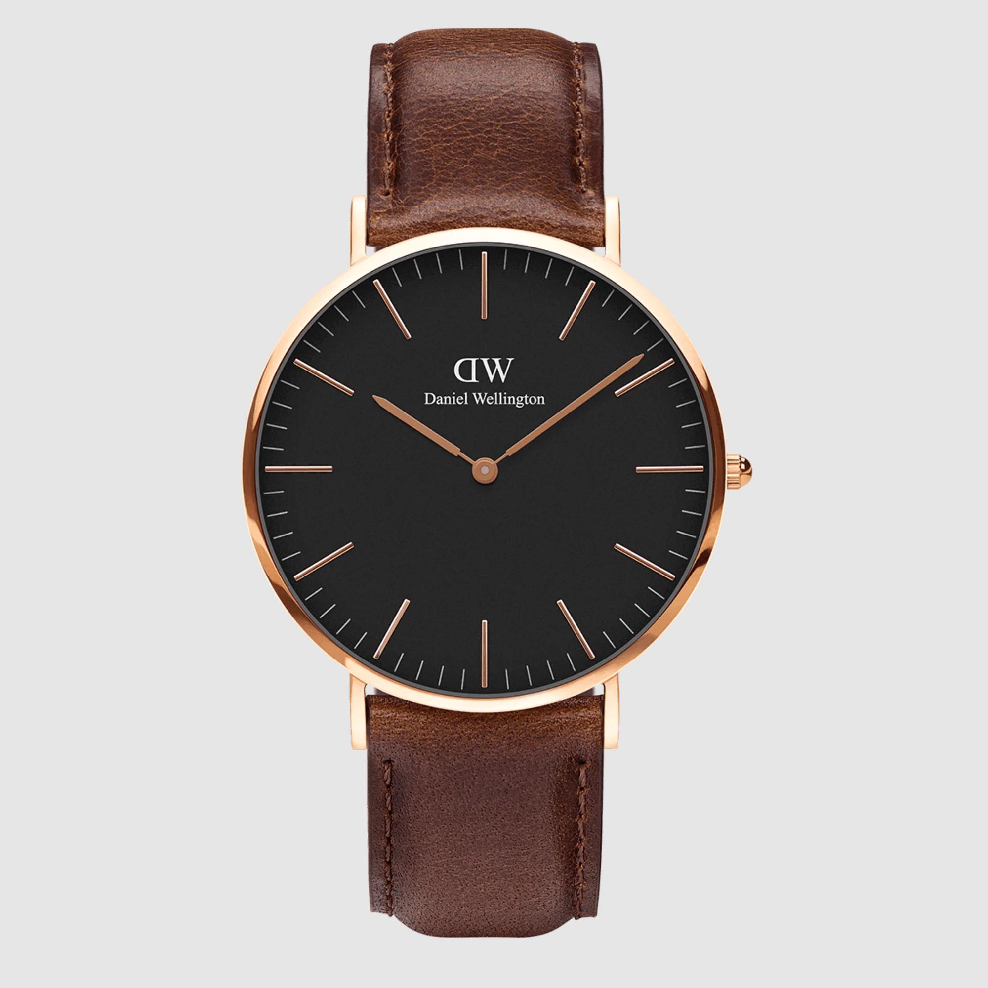 Đồng Hồ Dw Daniel Wallington Classic Bristol Nam Vàng Hồng