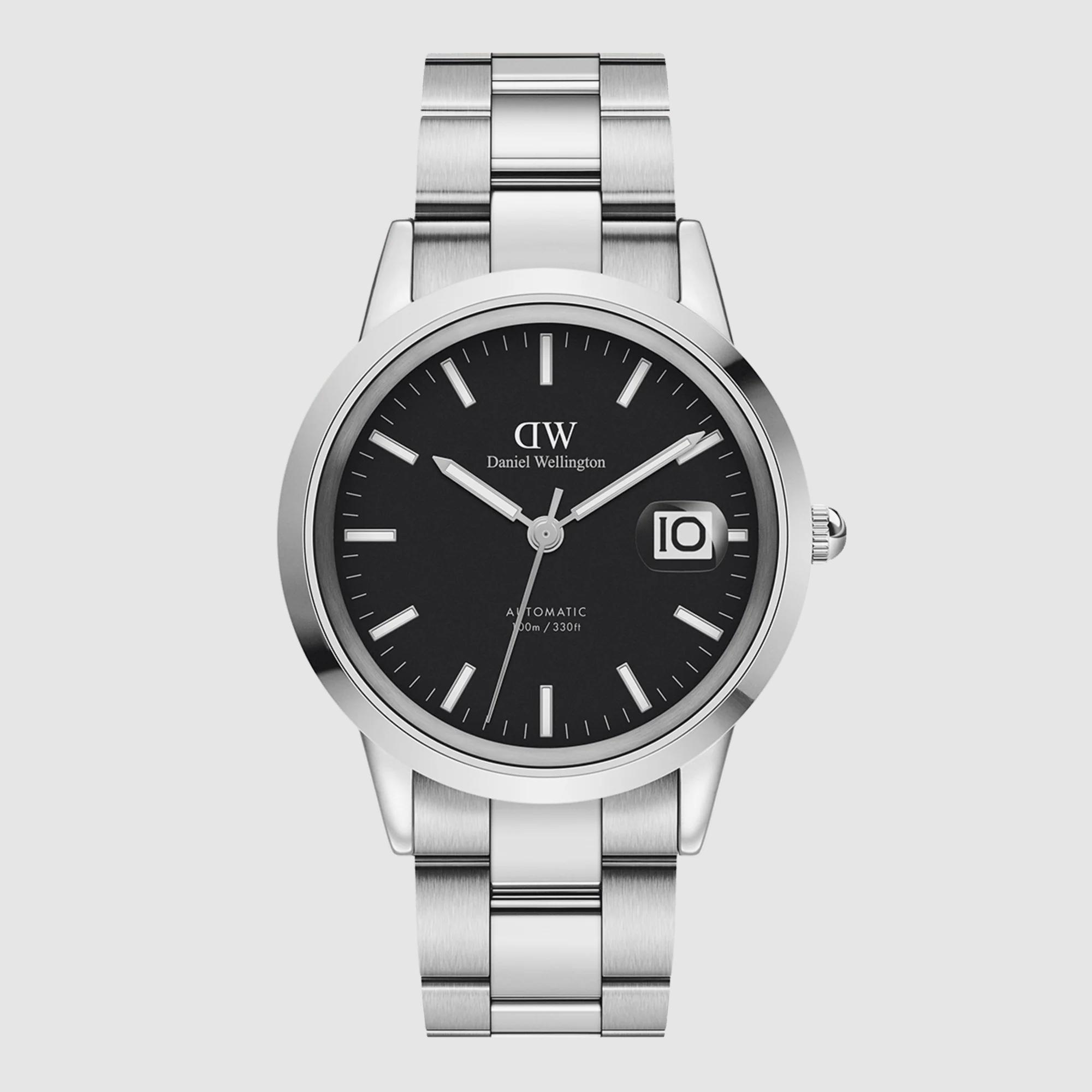 Đồng Hồ Dw Daniel Wallington Iconic Link Automatic Nam Bạc