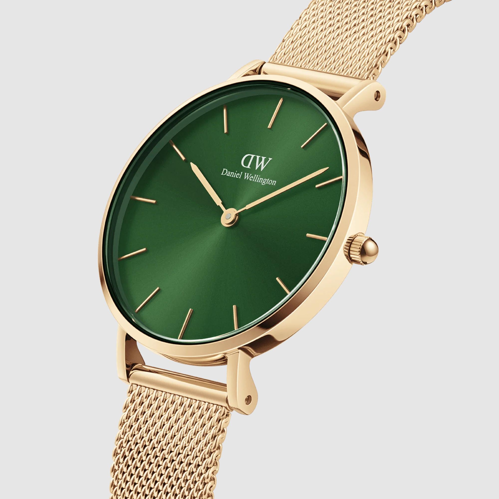 Đồng Hồ Dw Daniel Wallington Petite Emerald Nữ Vàng