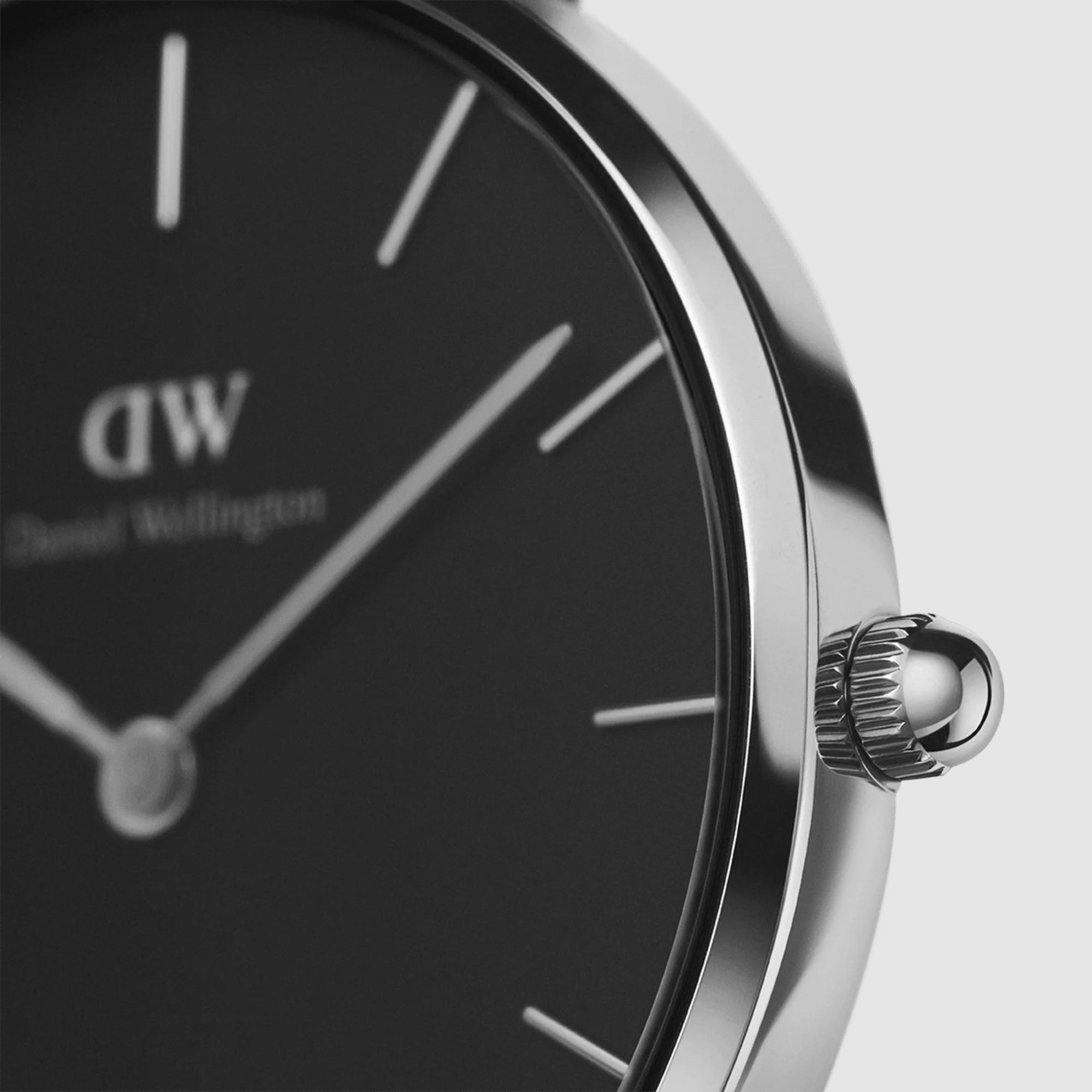 Đồng Hồ Dw Daniel Wallington Petite Ashfield Nữ Đen Bạc