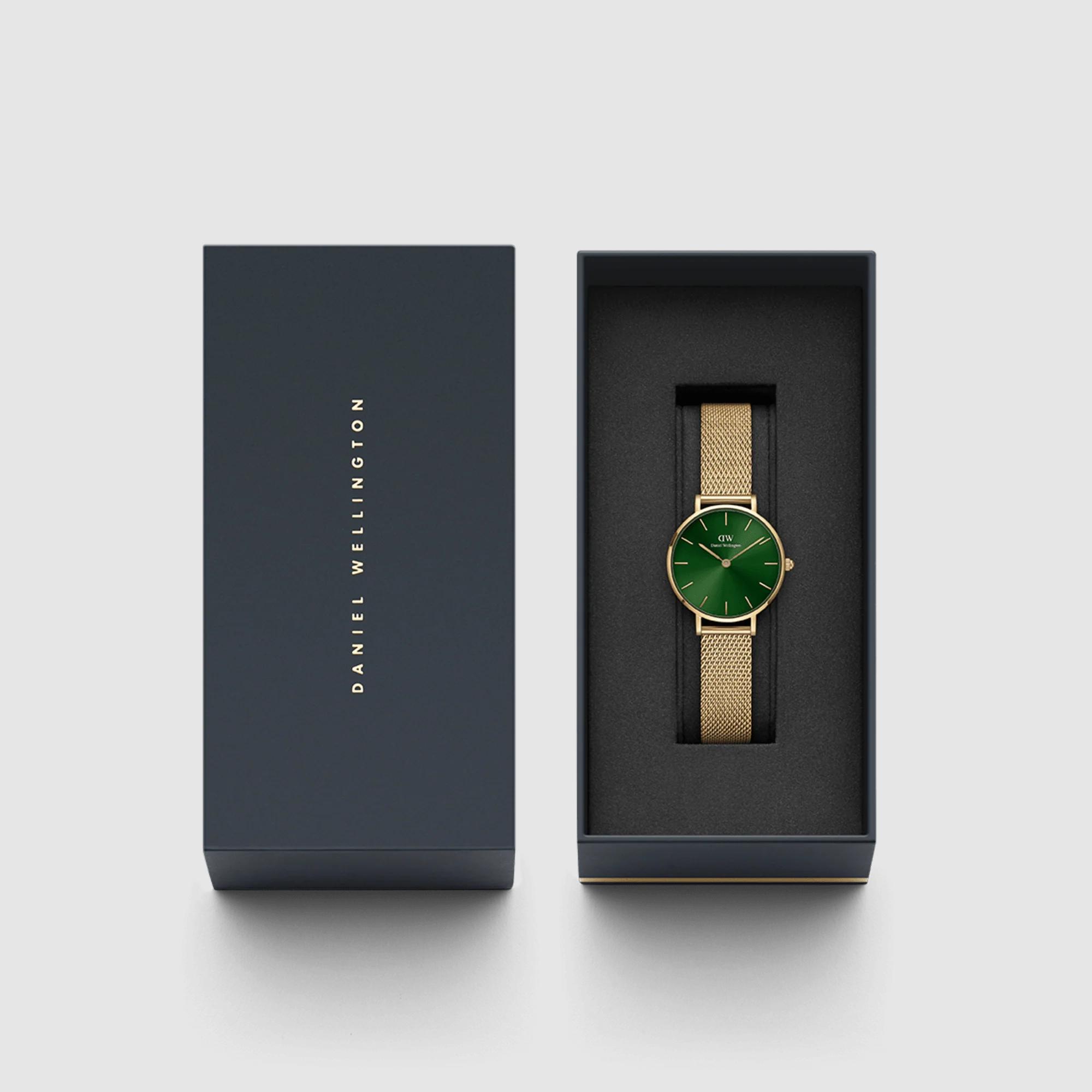 Đồng Hồ Dw Daniel Wallington Petite Emerald Nữ Vàng