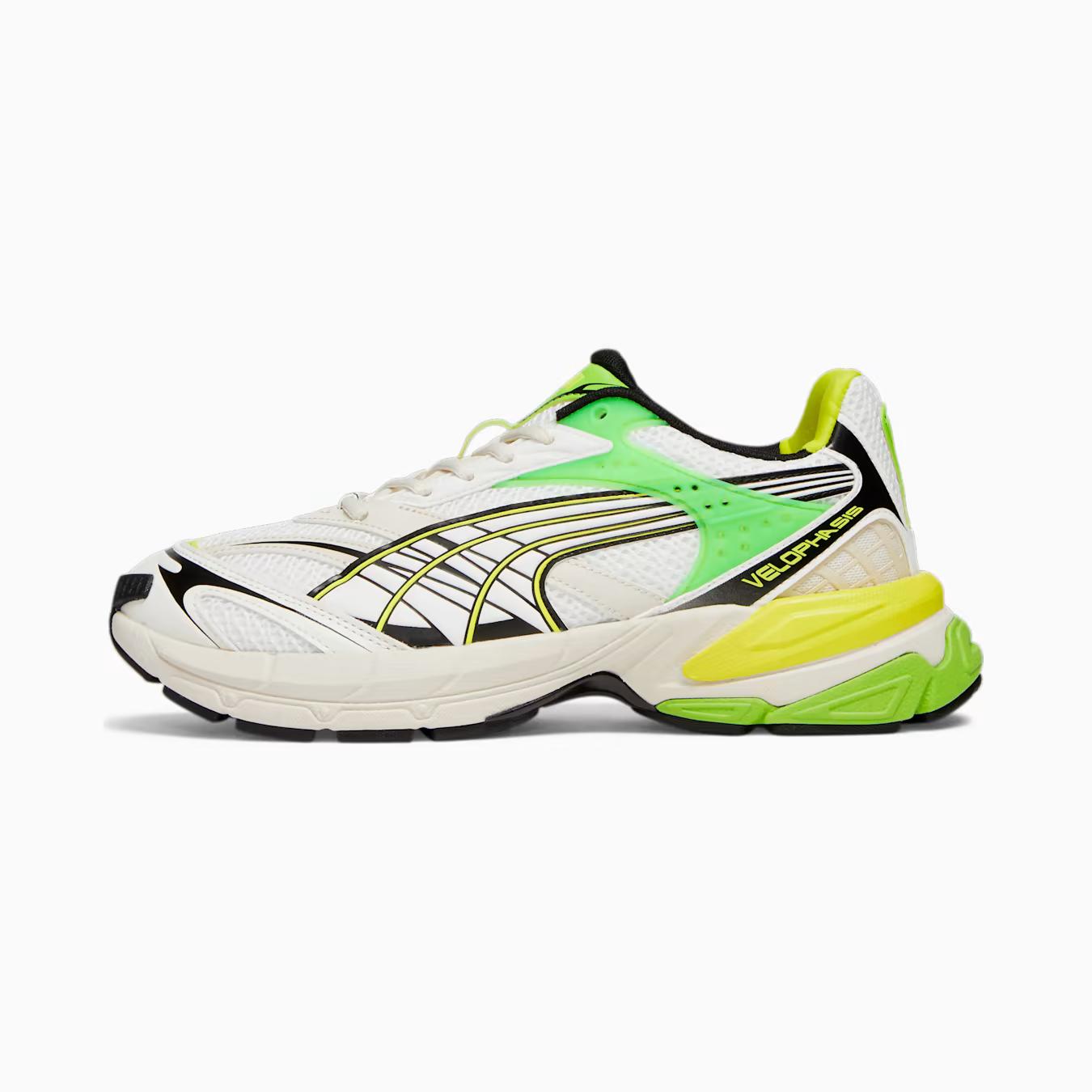 Giày Puma Velophasis Technisch Sneakers Nam Trắng Xanh Vàng