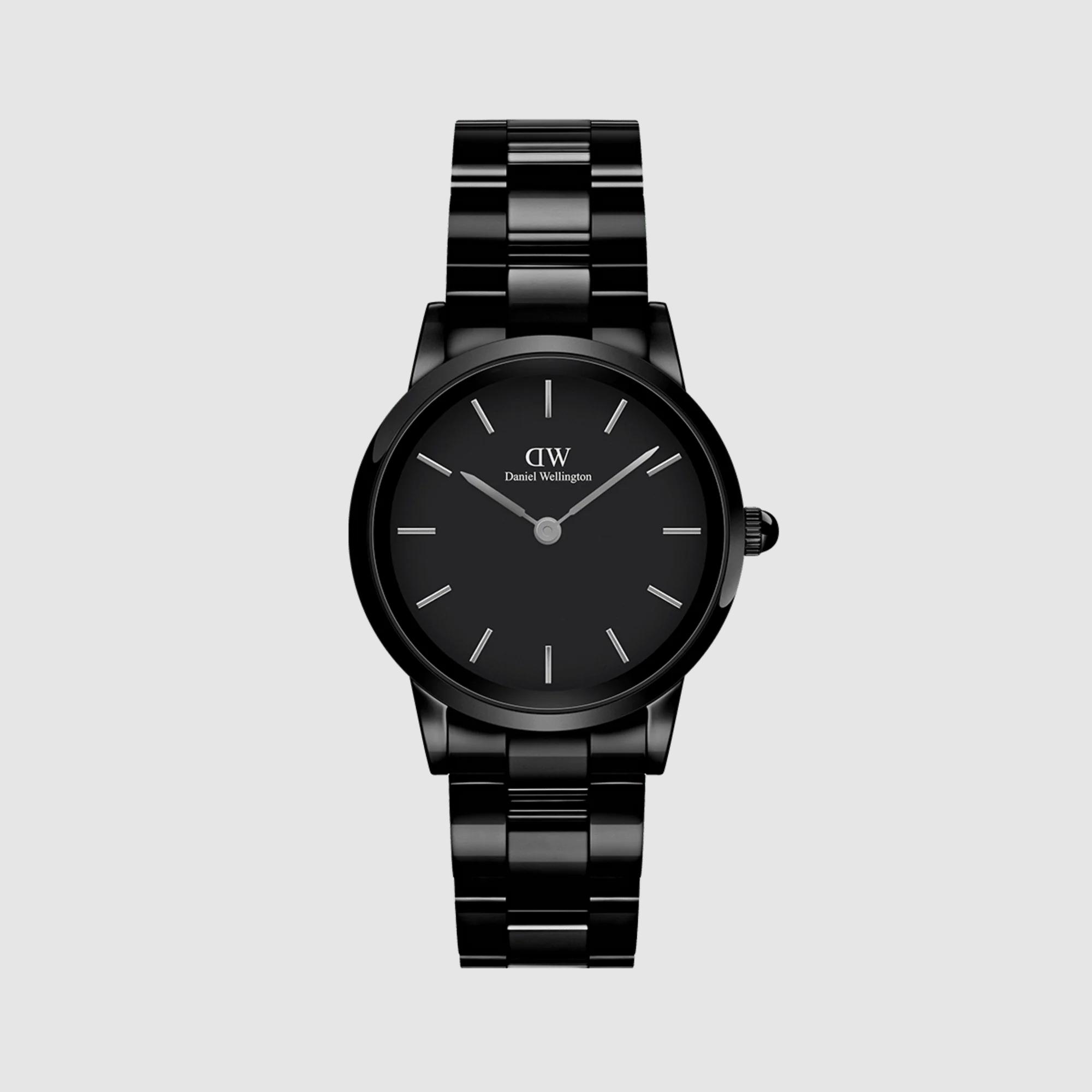 Đồng Hồ Dw Daniel Wallington Iconic Link Ceramic Nữ Đen