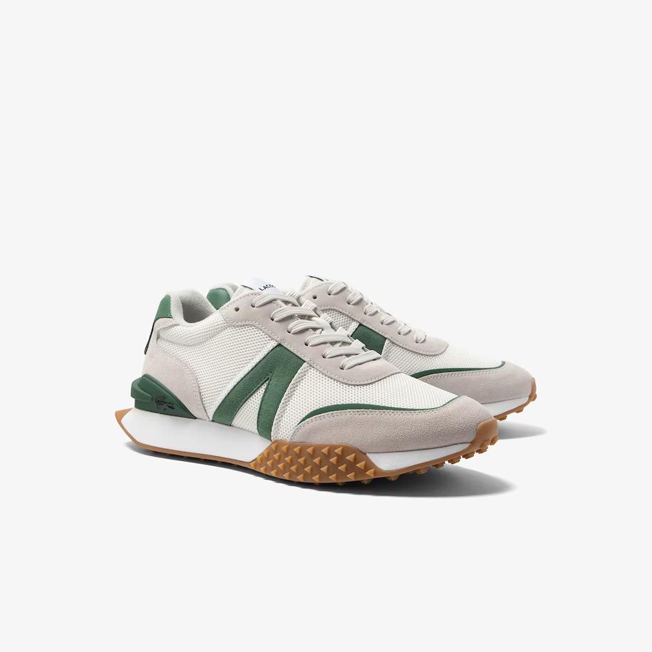 Giày Lacoste L-Spin Deluxe Leather Sneakers Nam Trắng Xanh