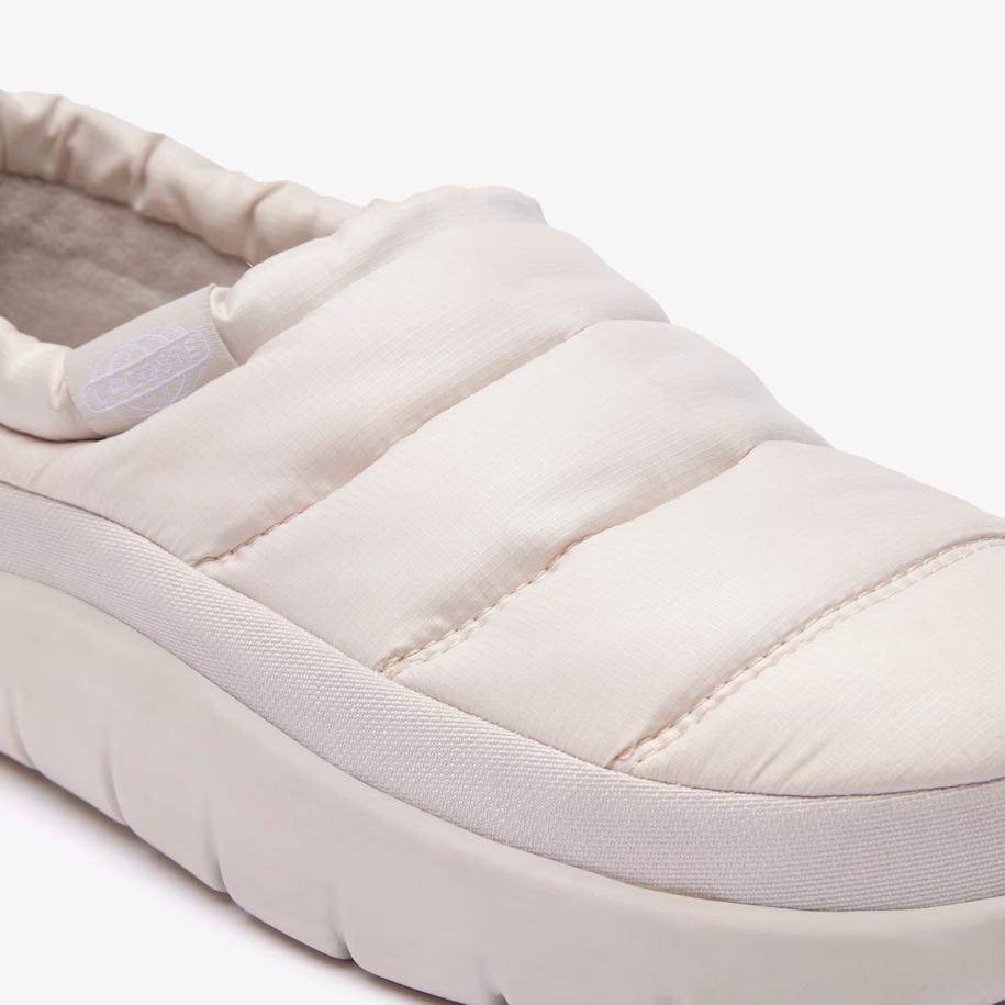 Giày Lacoste Nylon Serve Slipper Nam Trắng