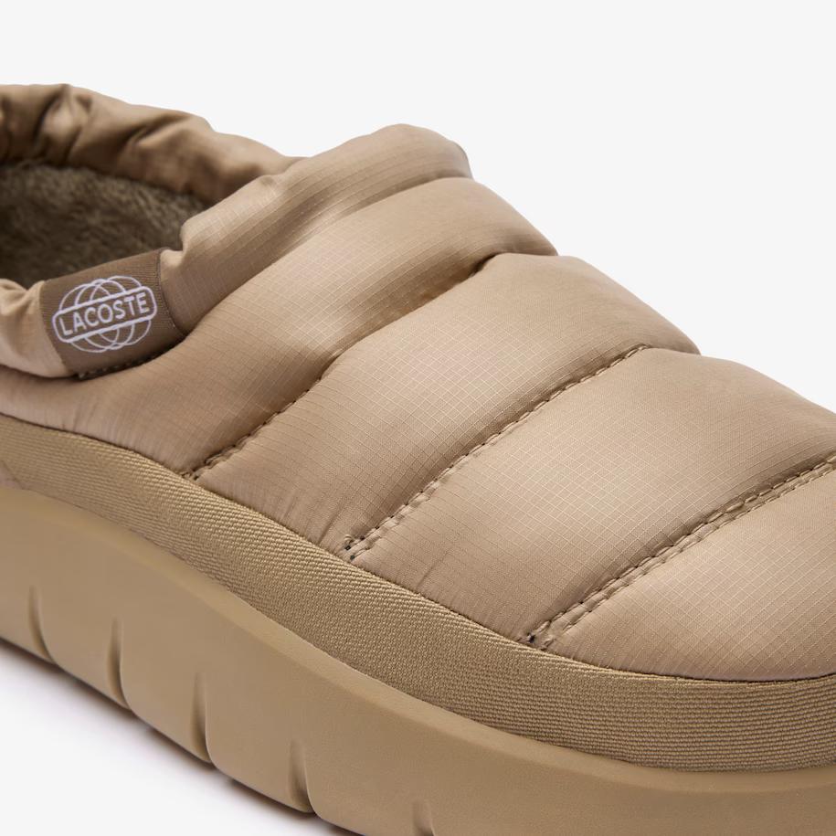 Giày Lacoste Nylon Serve Slipper Nam Nâu